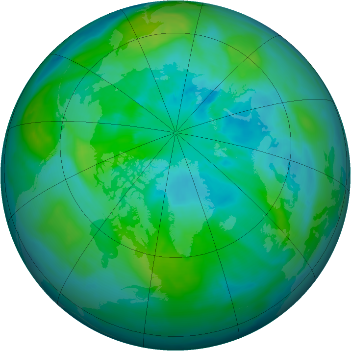 Arctic ozone map for 24 September 2010